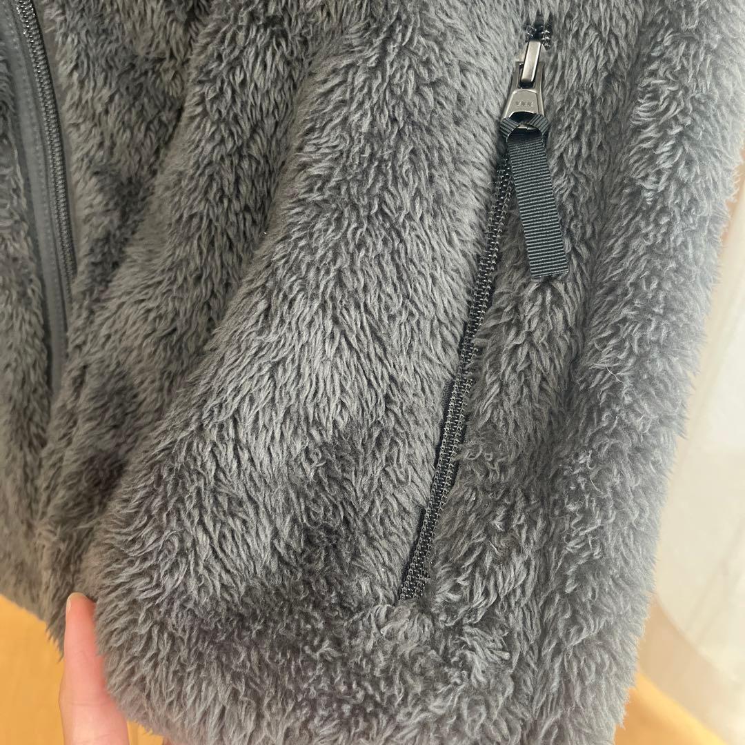 DANTON ダントン ハイパイルボアフリースベスト 40 チャコール