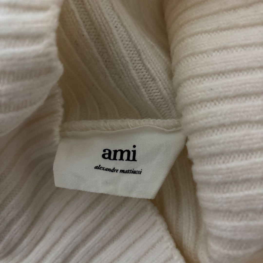 アミパリス タートルネックニット ホワイトS