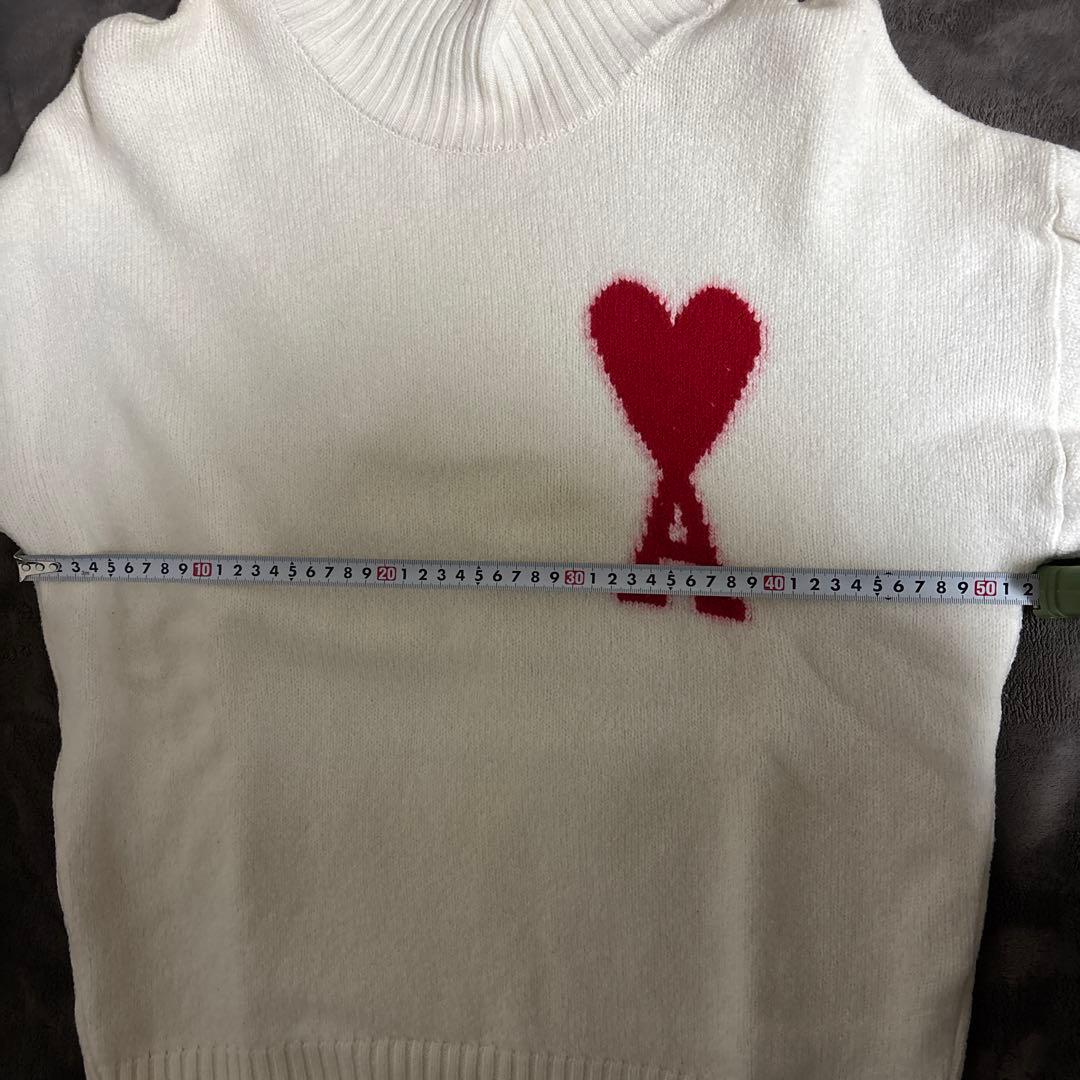 アミパリス タートルネックニット ホワイトS