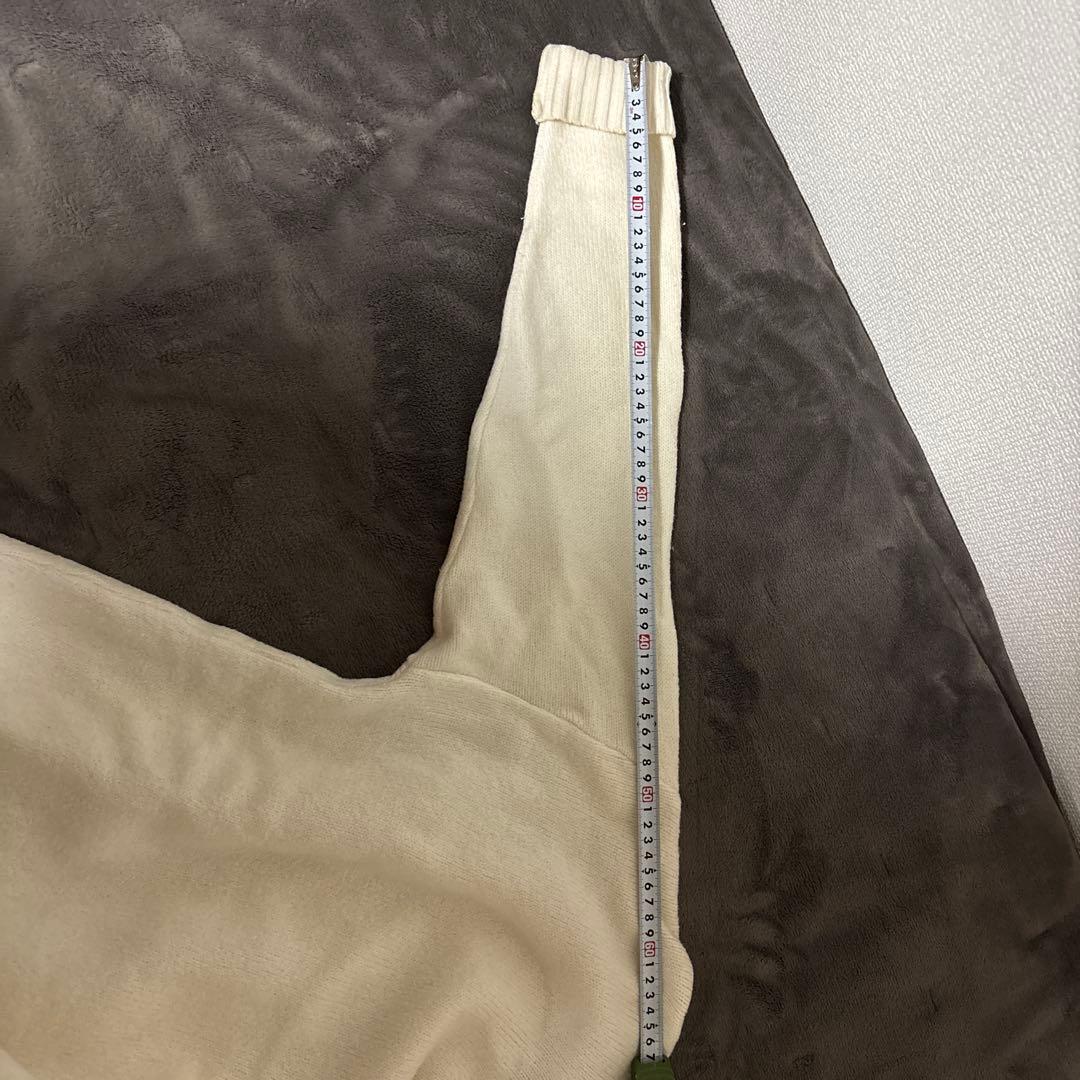 アミパリス タートルネックニット ホワイトS