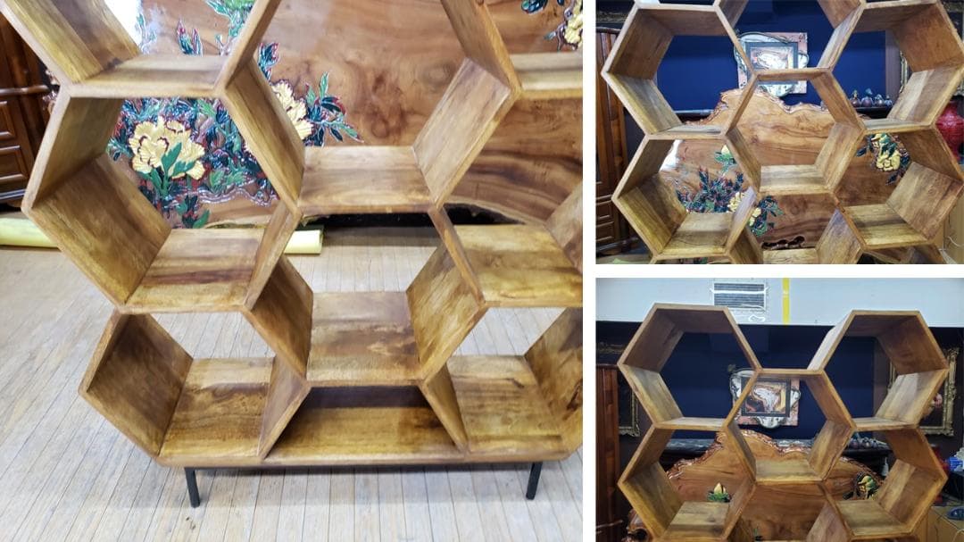 むみゅう　a17　美品　ノーチェ　NOCE　蜂の巣型　ブックシェルフ