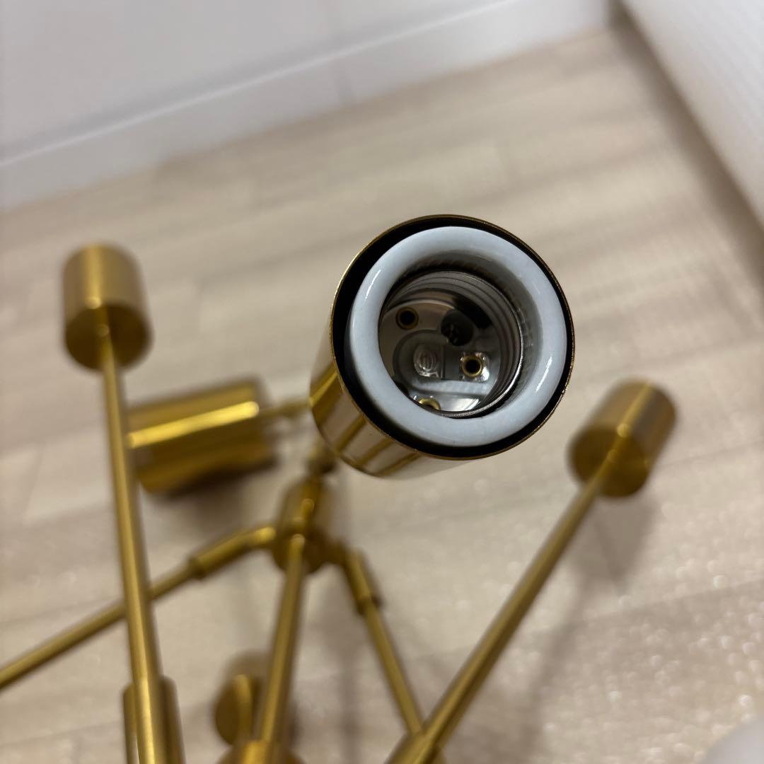 美品 インターフォルム Gradiska(グラディスカ) ゴールド　6灯