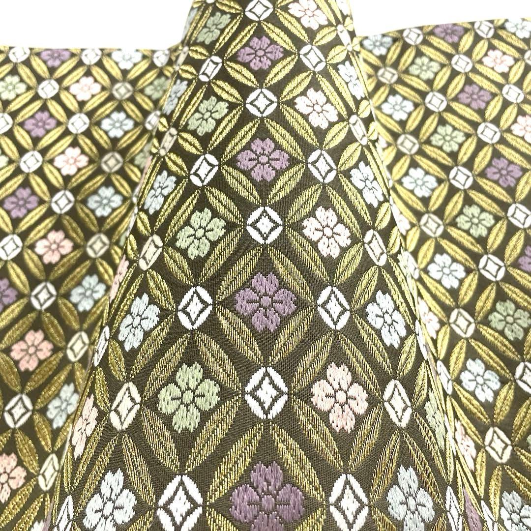 ※8日発送 専用帯5070 ●高級 正絹 六通 袋帯 七宝