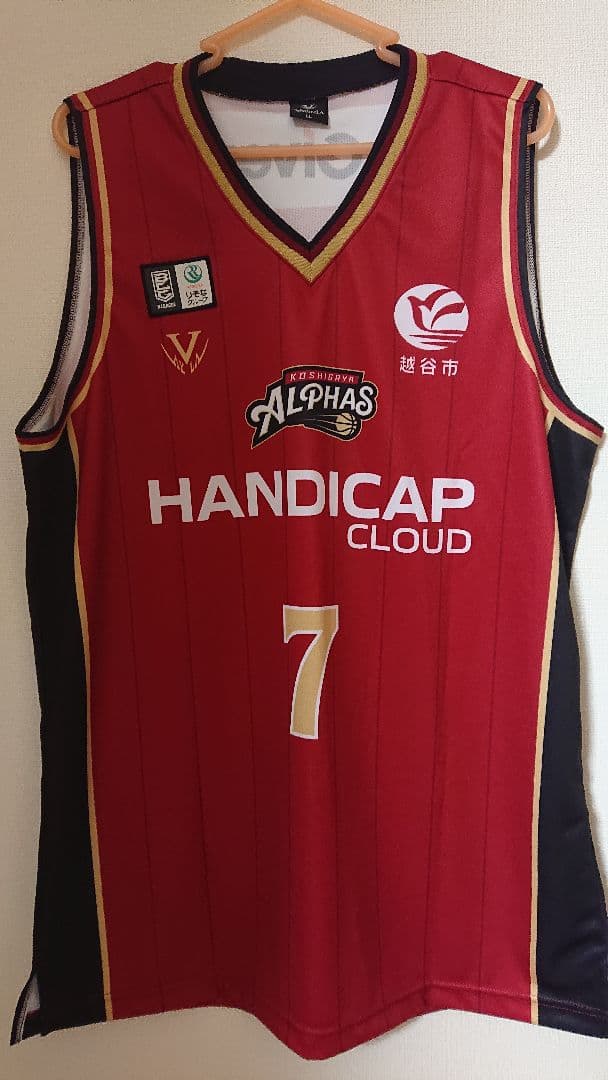 越谷アルファーズ オーセンティックユニフォーム ７番 松山駿選手