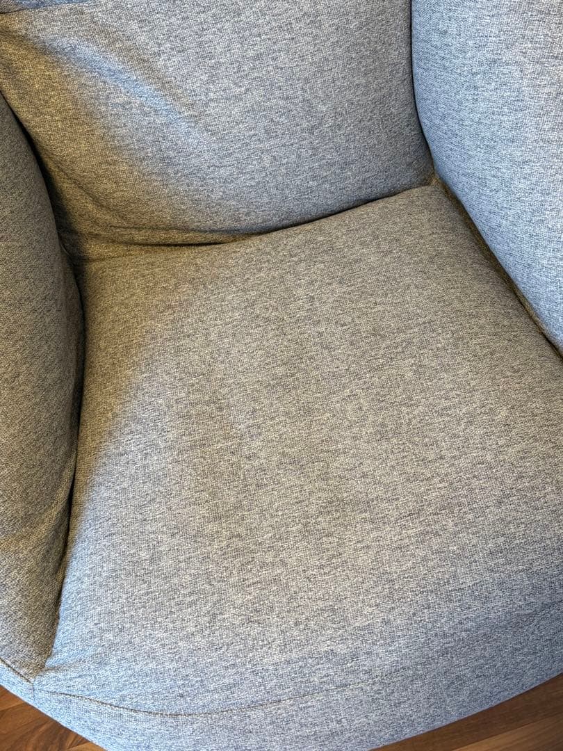 【2点セット】無印良品 空気でできたソファ　ブルー&グレー