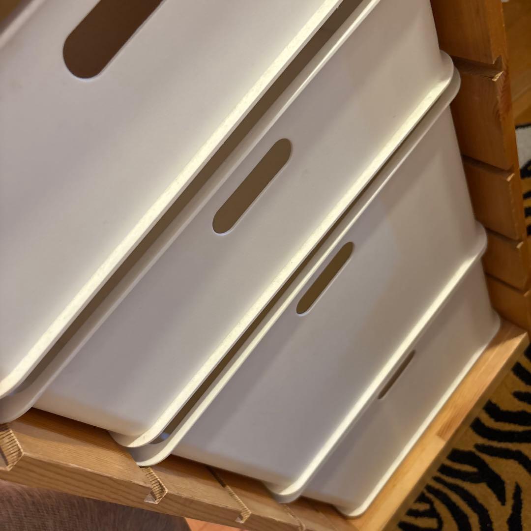 最終値IKEA トロファスト風 フレームと収納ボックス4つセット　 カインズ商品