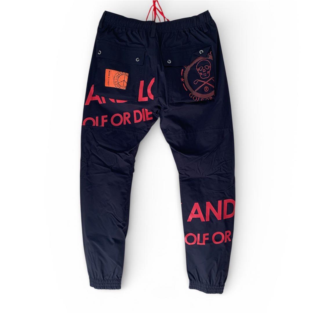 マークアンドロナ　komatsu レインウェア ブラック/レッド