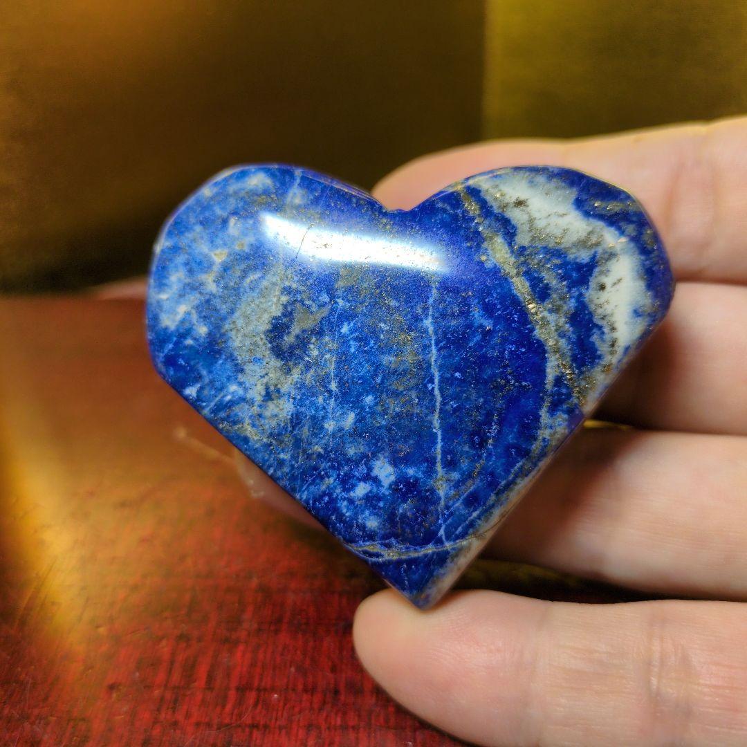 ラピスラズリ 5点セット 六角柱 スフィア ハート 天然石 パワーストーン 丸玉