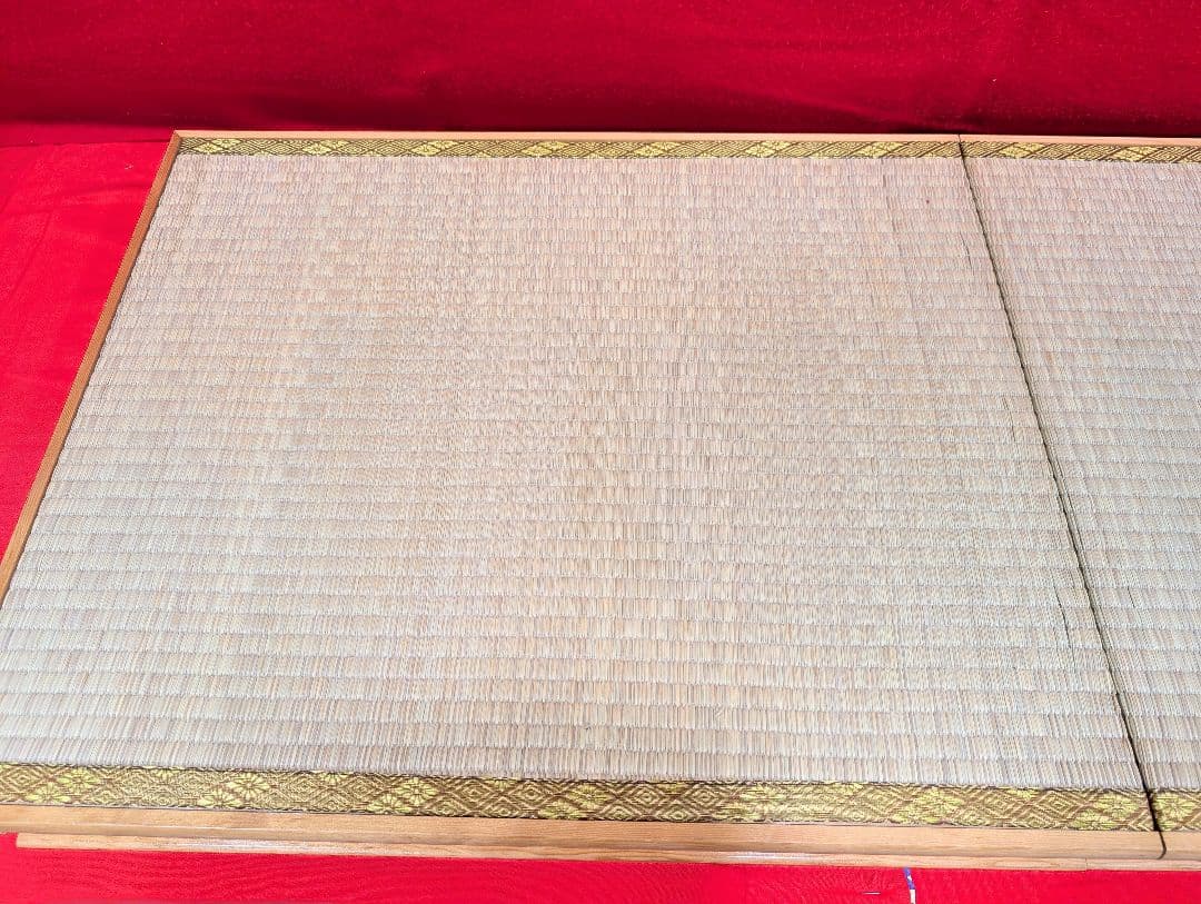 45号 黄金鶴 御殿台 セパレート 飾り台 畳台 金色 繧繝 金具 雛人形