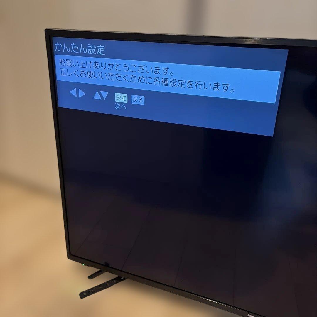 20年製 ハイセンス 4K対応 43インチ 液晶テレビ 43F68E