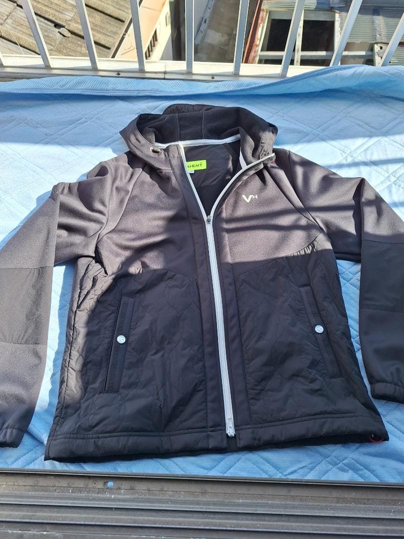 DWD フルジップフード付きパーカー 黒