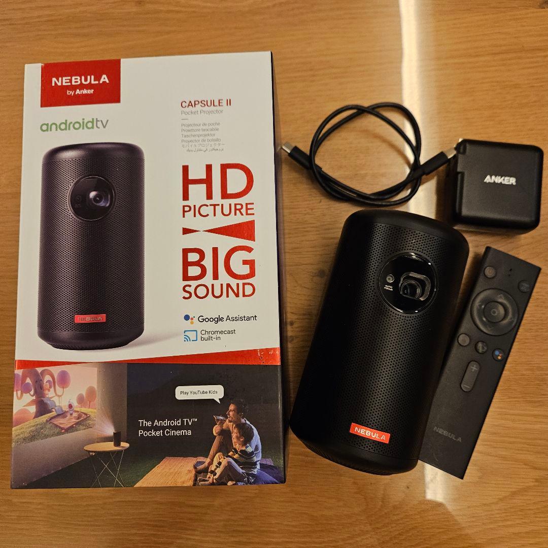 Nebula Capsule II プロジェクター本体 付属品 説明書あり