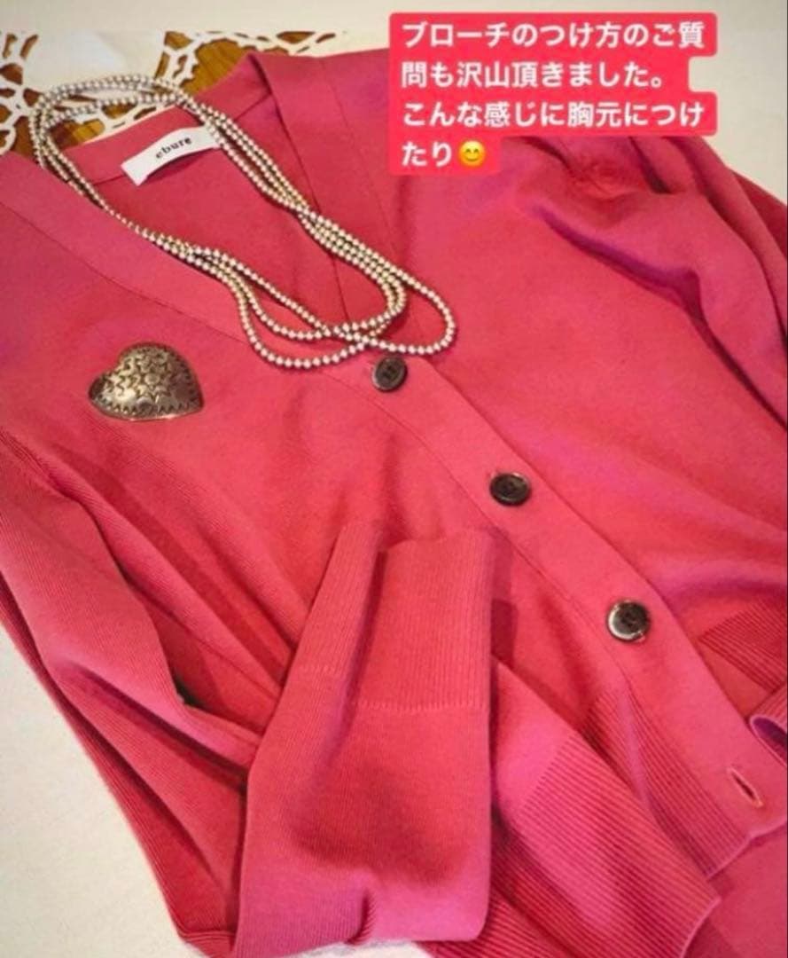 ロンハーマン　HARPO ハルポ　ハートブローチ