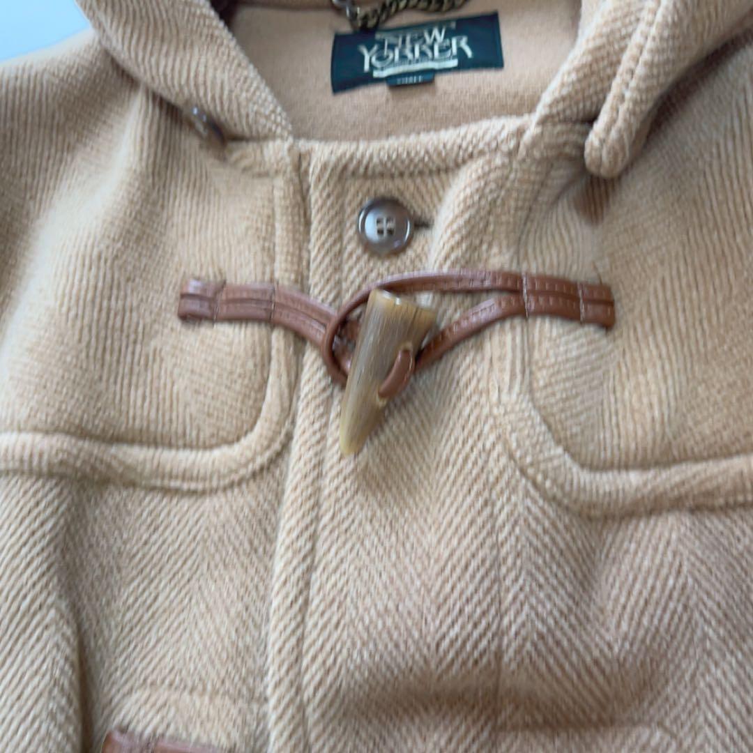 美品NEW YORKER ムーアブルックダッフルコートSサイズ キャメル ウール