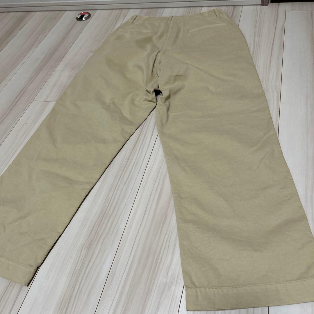 最終値下げ！Higuchi×S チノワイドパンツ　ベージュ　サイン入り