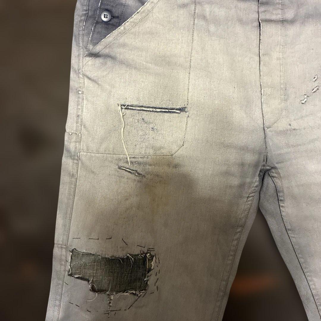 ボロの美学ユーロモールスキン鬼フェードオーバーオール