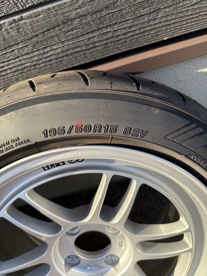 ENKEI 15インチ 8.0J ホイールセット