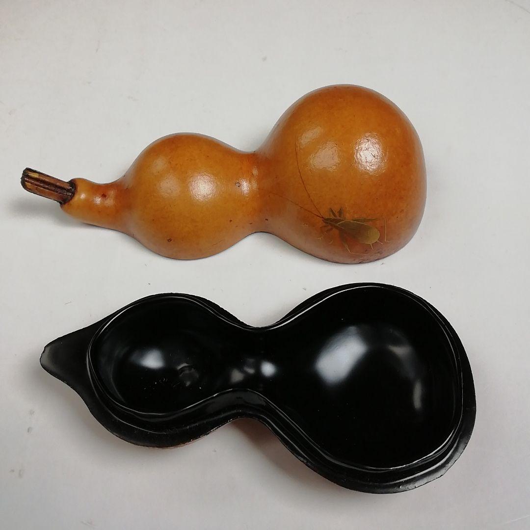 Ｔ９６０　香合　『虫蒔絵　瓢香合』『道場宗廣 造』　共箱　茶道具