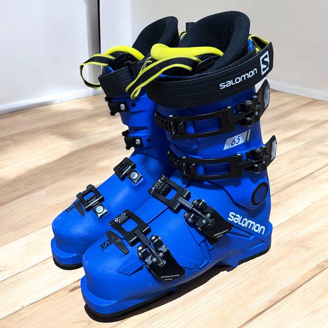 良品✨サロモン S/RACE65 22.5cm ジュニア上位モデル スキーブーツ