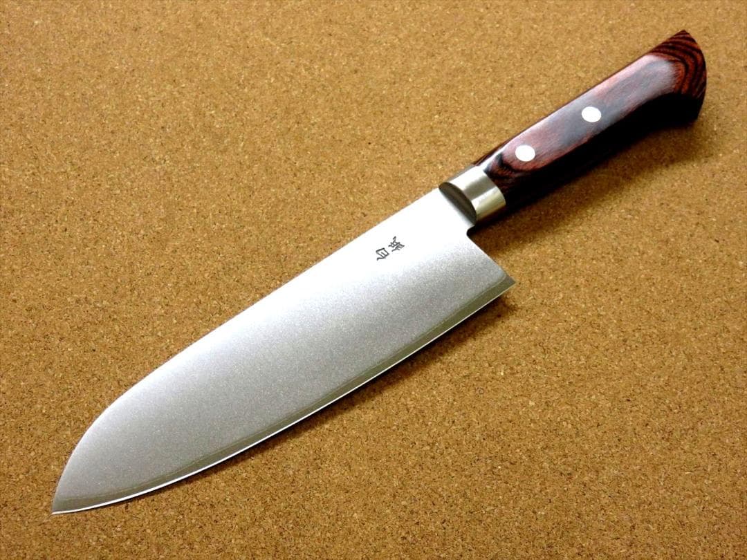 関の刃物 三徳包丁 170mm 濃州正宗作 割込 ステンレス鋼 両刃 万能 包丁