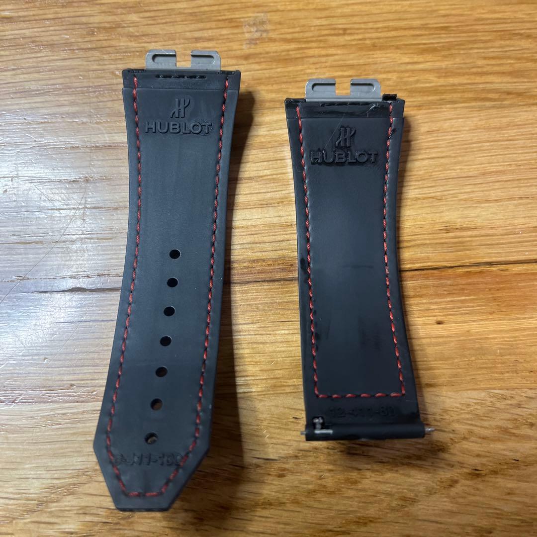 ウブロ　ビッグバン　黒 赤ステッチ