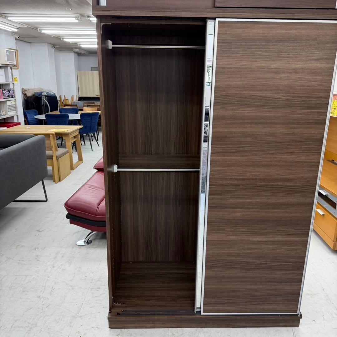 定価20万♪ ディノス 120cm幅ワードローブ クローゼット 衣類収納 木目調