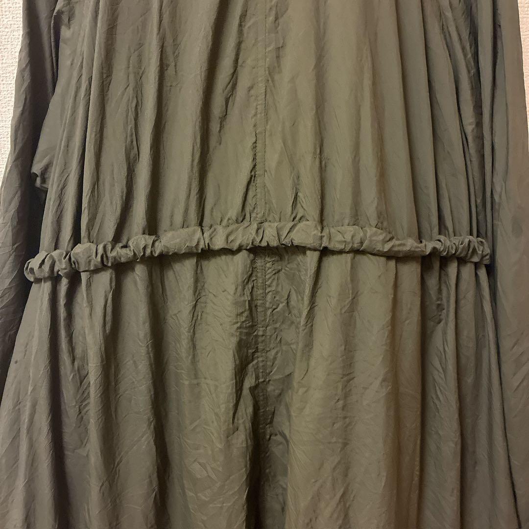 MONCLER オリーブ ロングコート ダウン アウター モッズコート