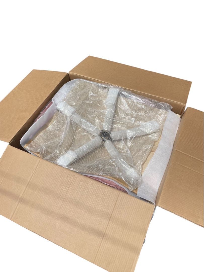 未使用 Maisie メイジー キャスター付き ベロアデスクチェア ピンク