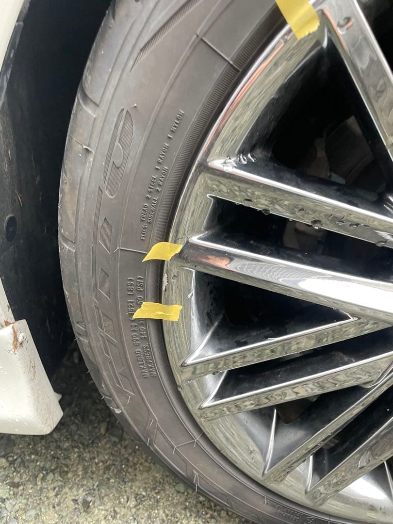 週末限定価格　210クラウン アスリート　 スパッタリング ホイールタイヤセット