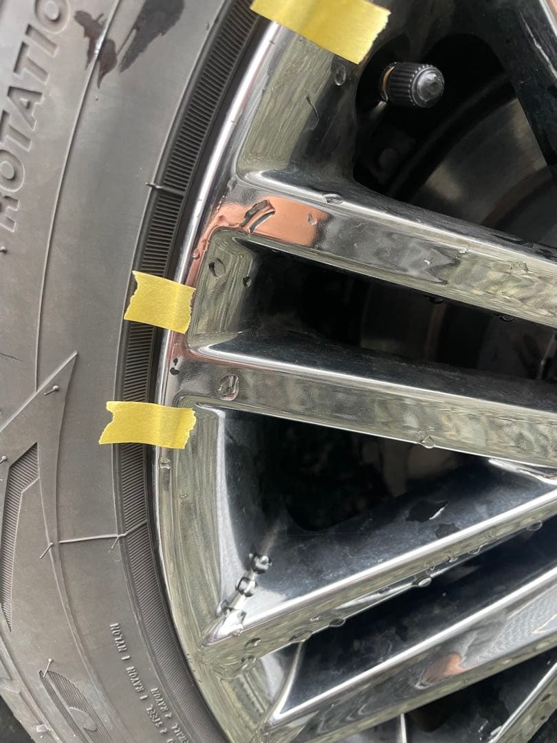 週末限定価格　210クラウン アスリート　 スパッタリング ホイールタイヤセット