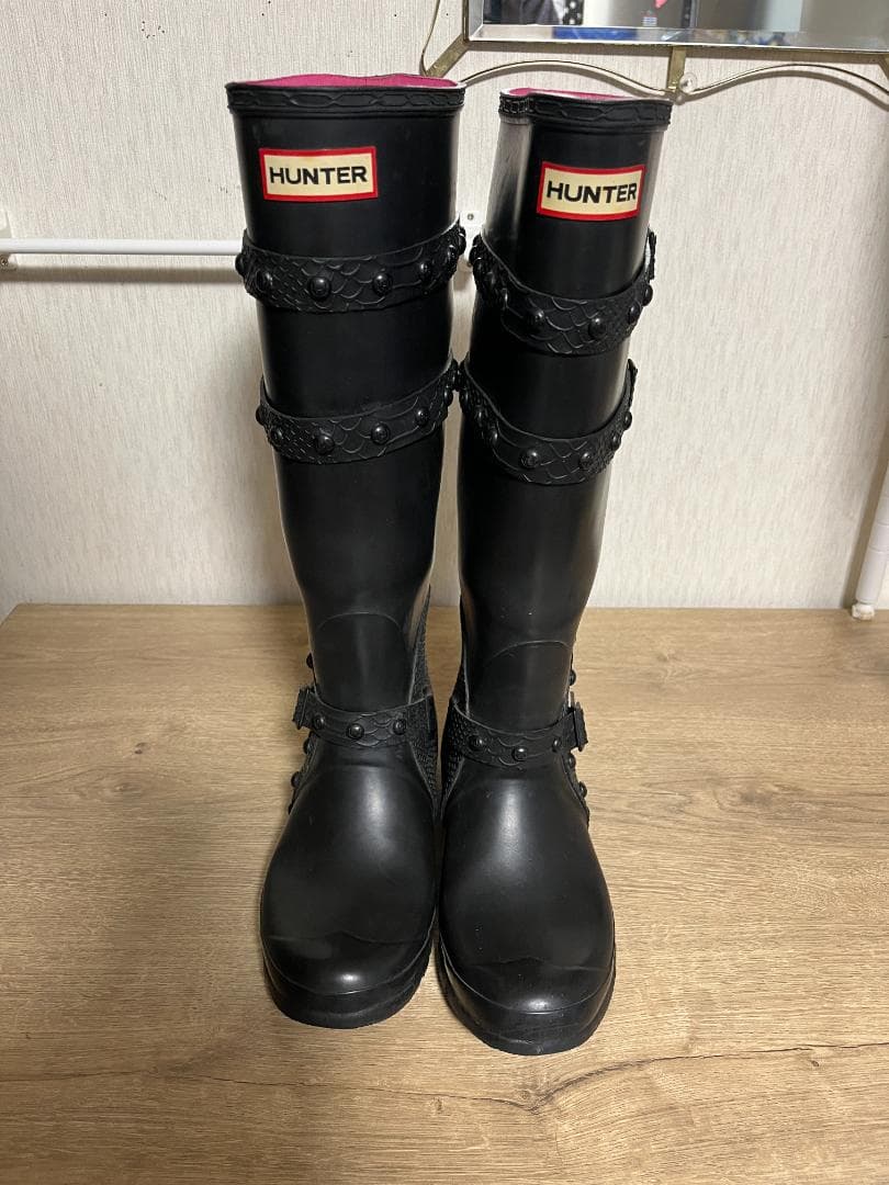 【希少品】HUNTER ロングブーツ　レインブーツ