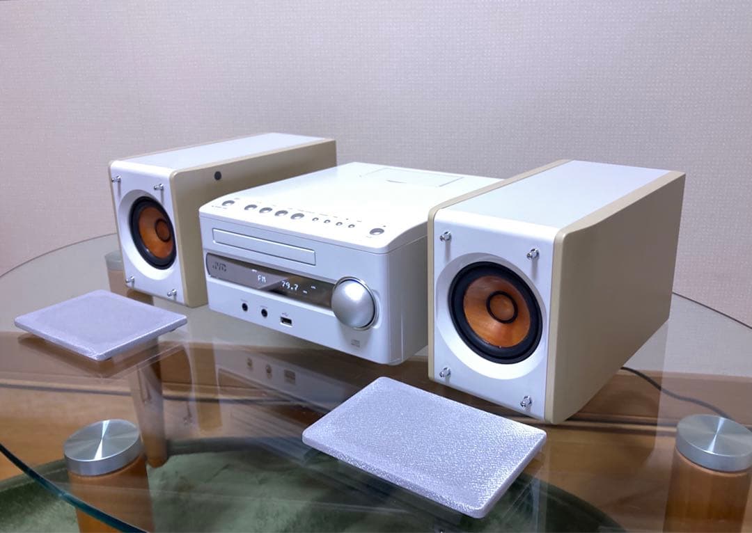 【美品】人気・JVC CA-EXS3 ウッドコーン/リモコン