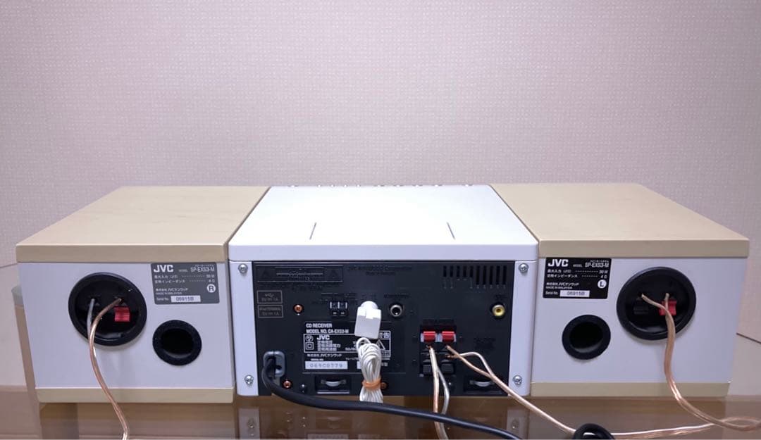 【美品】人気・JVC CA-EXS3 ウッドコーン/リモコン