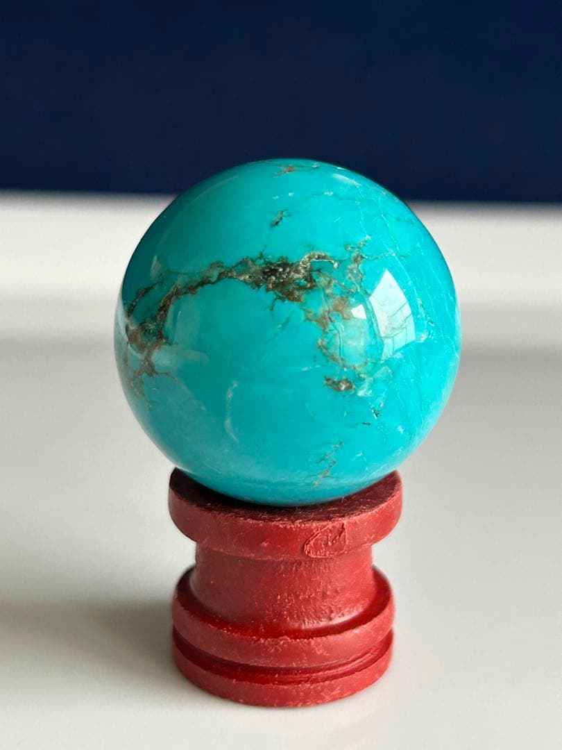 ✨超希少✨ターコイズ　トルコ石　丸玉　30㎜　スフィア