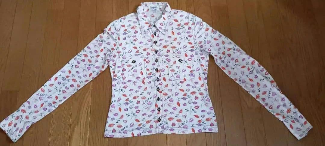 シャネル リッププリント 長袖シャツ