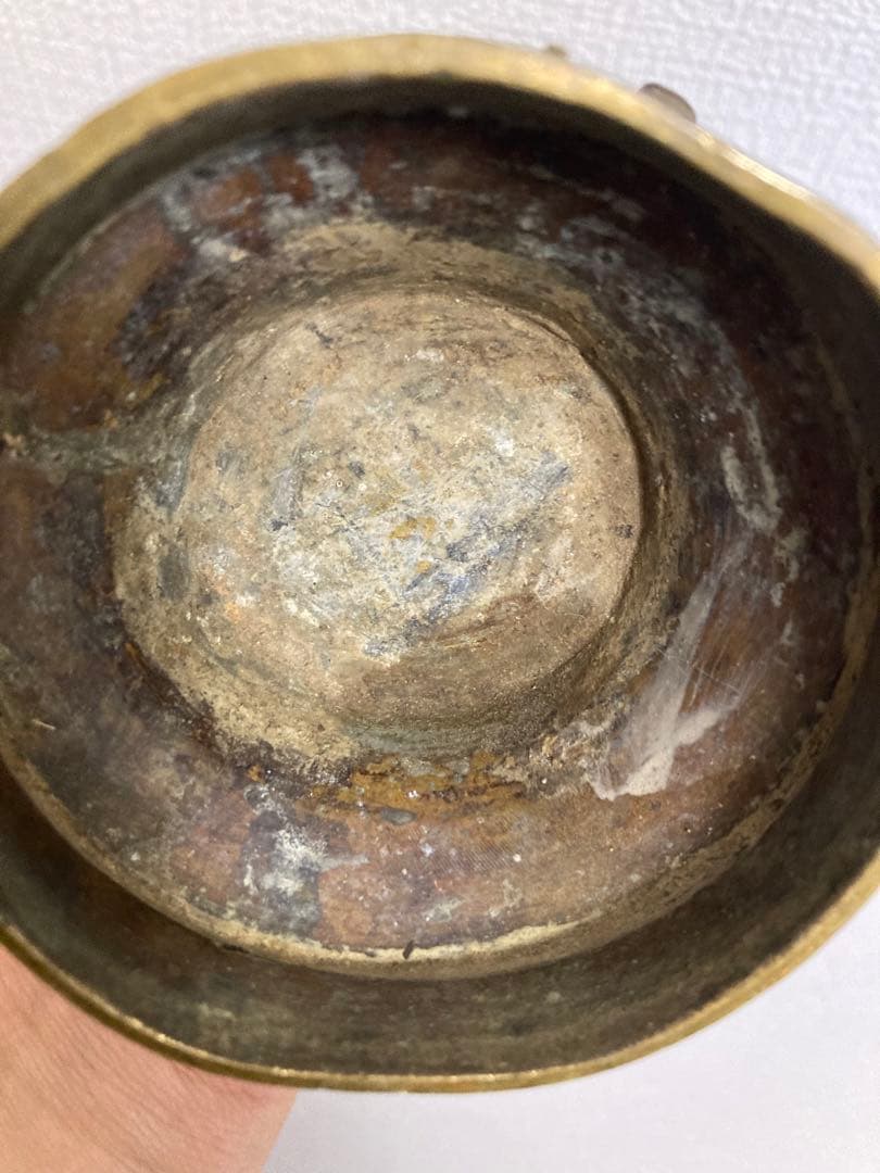 中国古董，青銅器尊，古銅製，時代物。