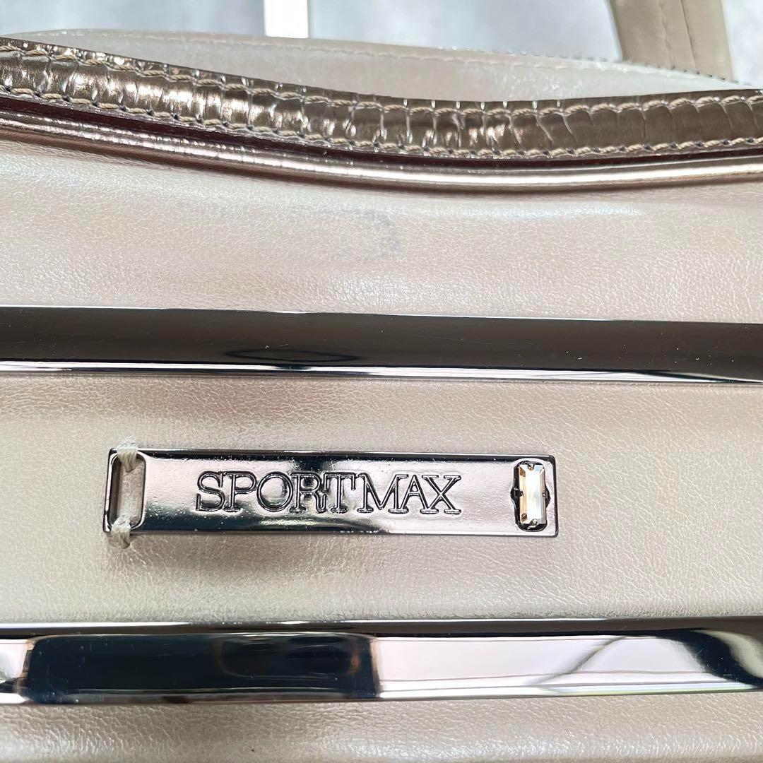 MaxMara SPORTMAX ♡ 牛革 2WAYバッグ 定価117600円