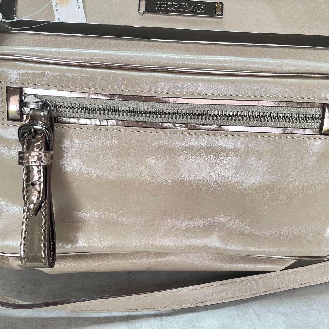 MaxMara SPORTMAX ♡ 牛革 2WAYバッグ 定価117600円