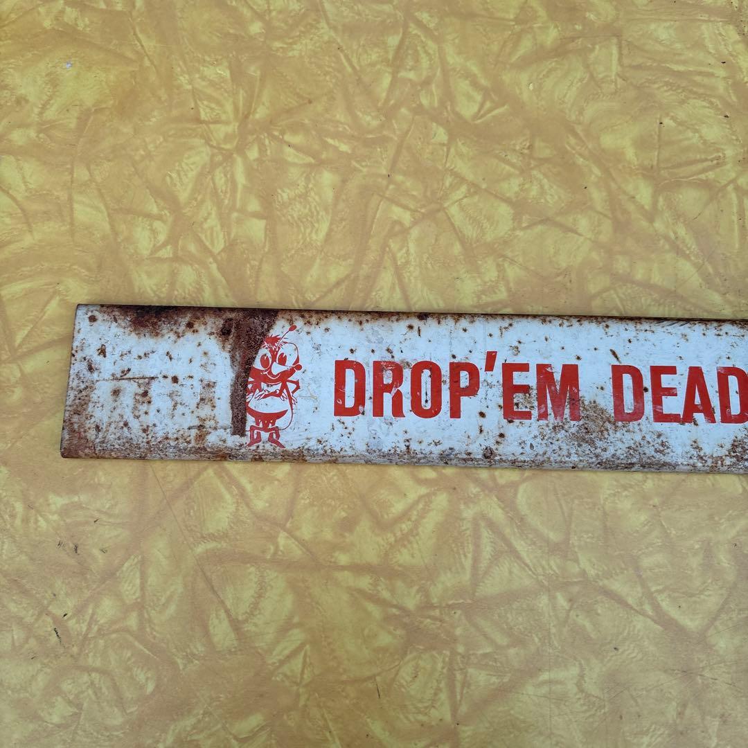 USA VINTAGE REAL-KILL 看板 サイン アメリカ当時物