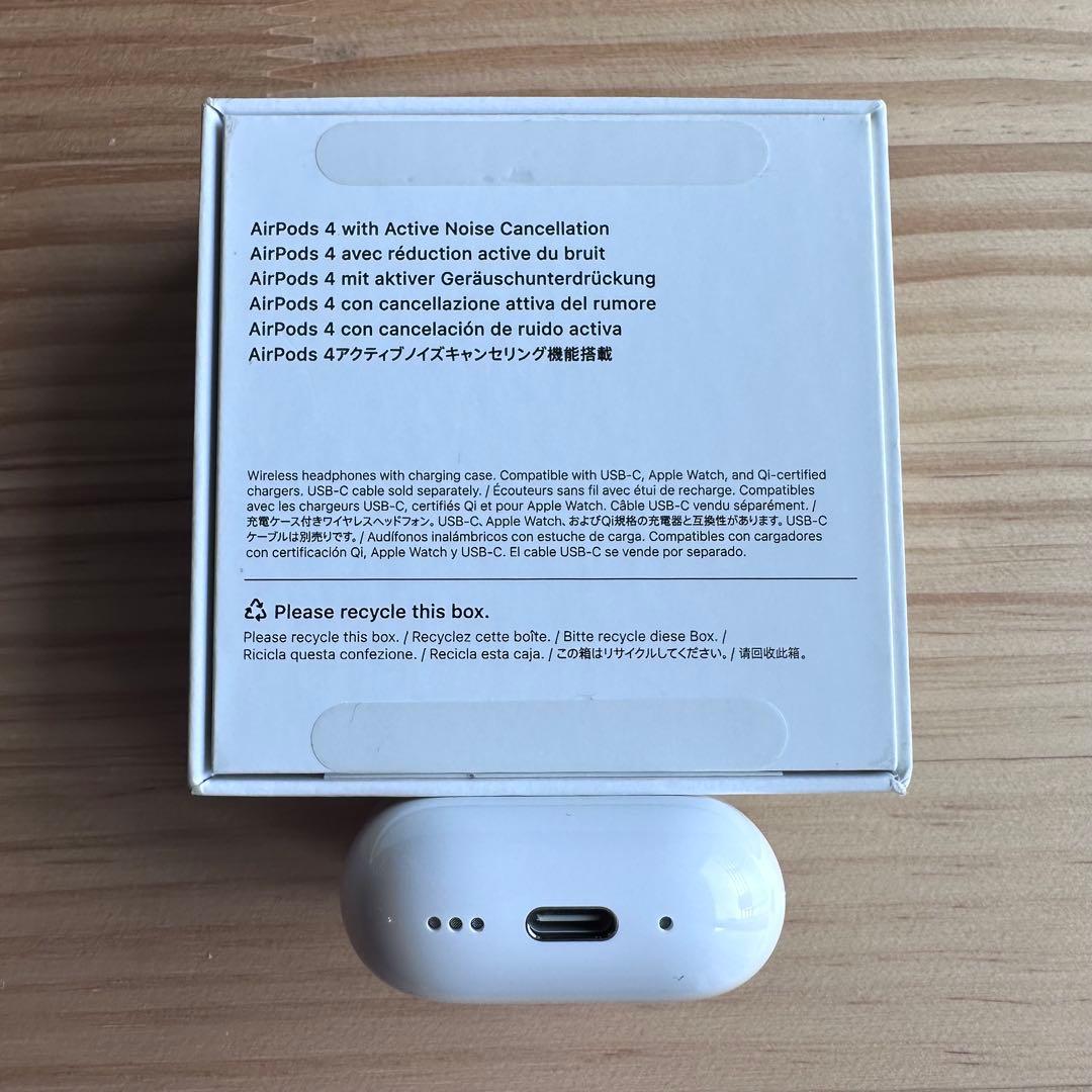 《左Ｌと充電ケース》AirPods 4 本体 箱付き ANC