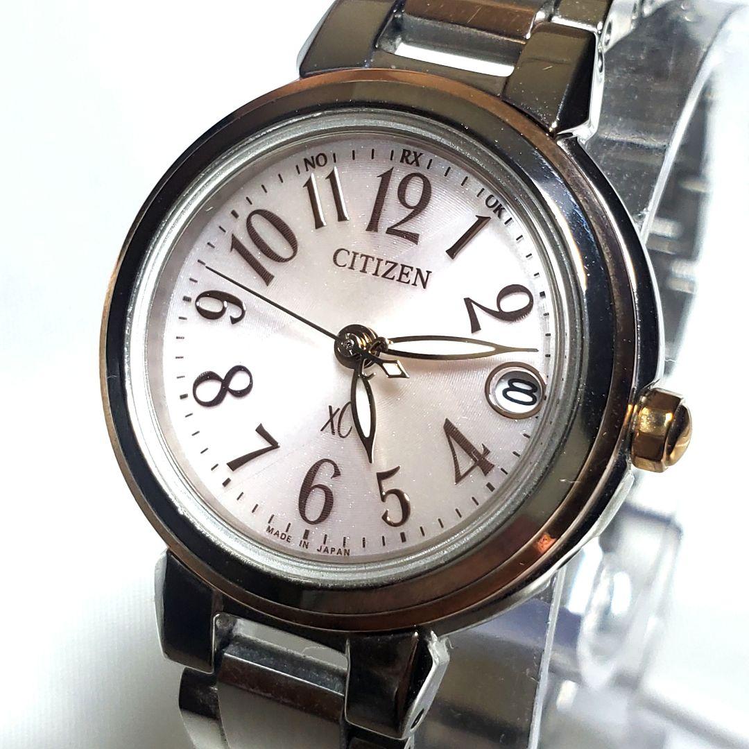 【稼働☆美品☆箱・保証書】ピンク文字盤 CITIZEN xCクロスシー t10