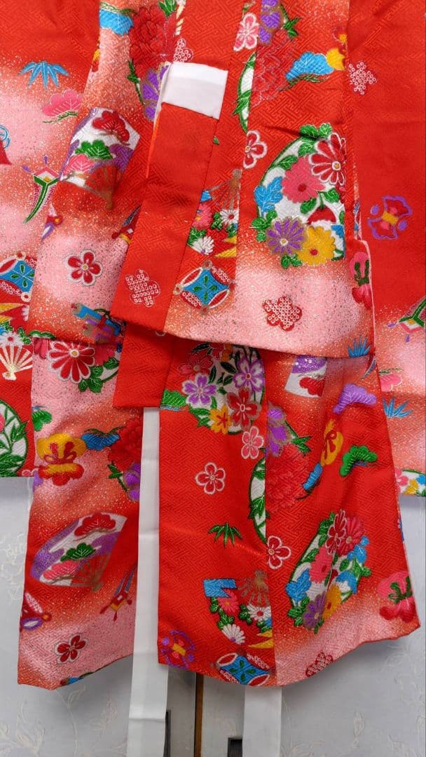 RK383アンティーク子供着物着丈72センチ裄丈35センチ正絹綺麗美品