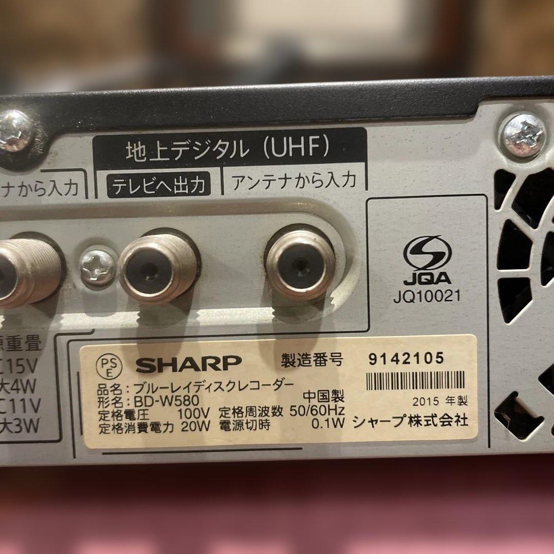 SHARP BD-W580 12倍録 500GB 新品リモ等付フル装備 完動品！