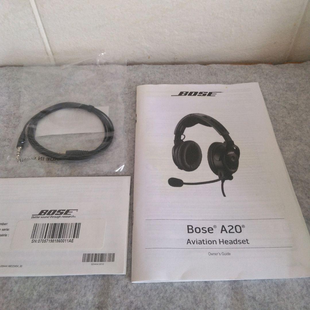 美品♪Bose Aviation Haedset A20 航空機用 ヘッドセット