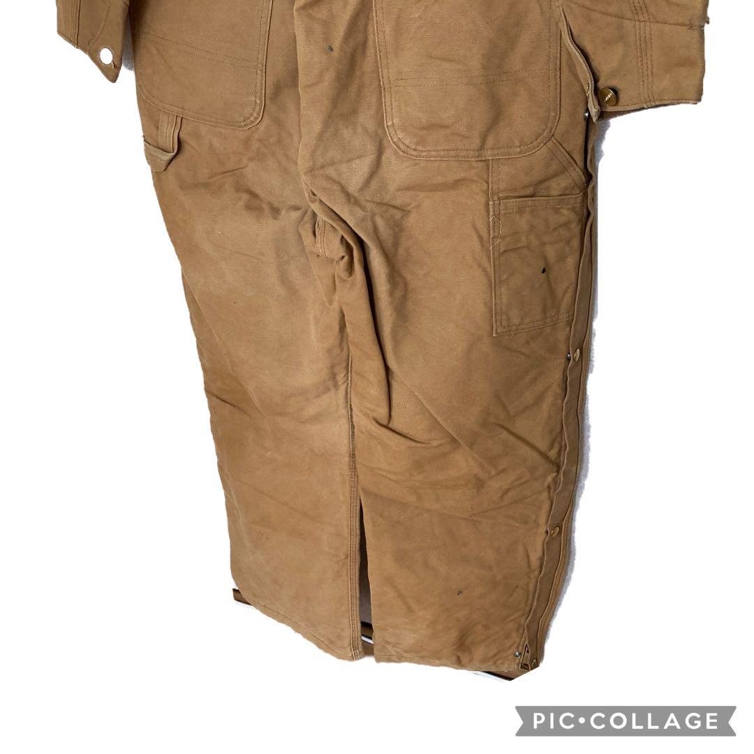 ★USA製★ Carhartt 中綿キルティング　オールインワン　つなぎ