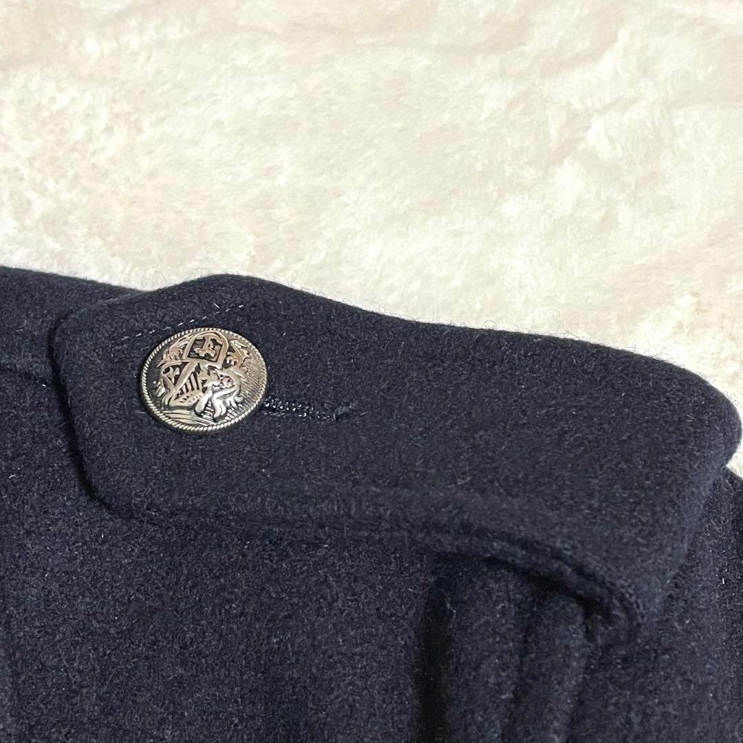 Paul Smith ナポレオンコート Pコート カシミヤ混 銀ボタン