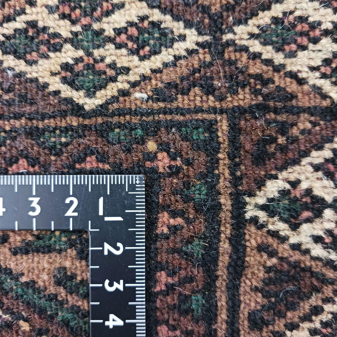 Y2097 パキスタン絨毯 ウール 手織り トライバルラグ 　ma