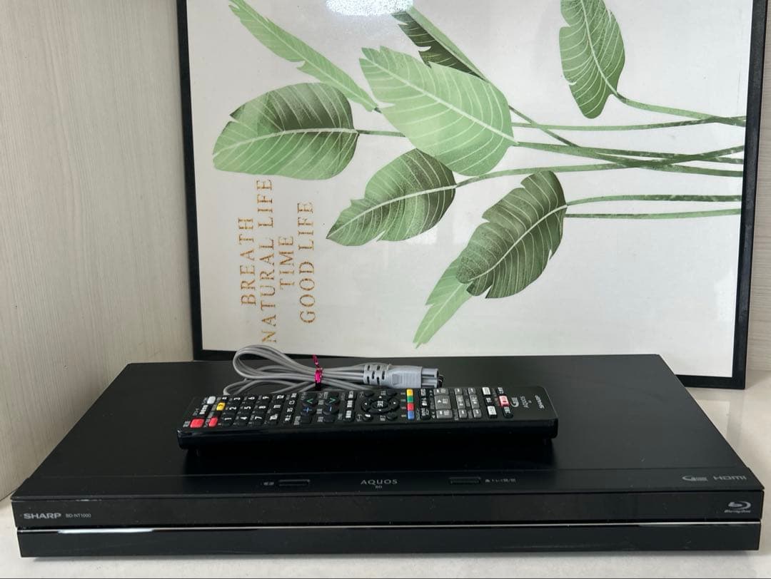シャープ　AQUOS　ブルーレイレコーダー　BD-NT1000　３番組同時録画