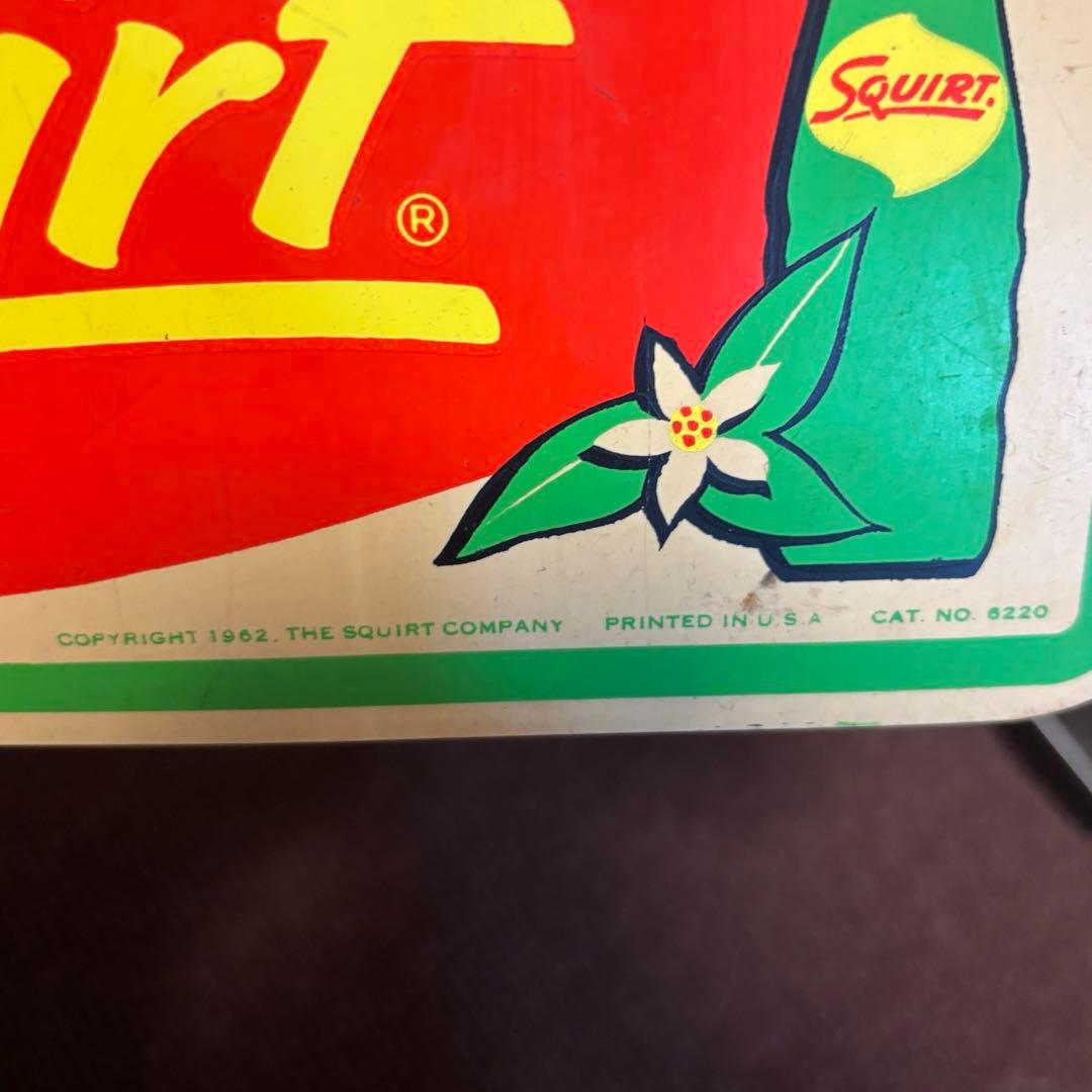 【Squirt スクワート】ヴィンテージ両面プラスチック製看板