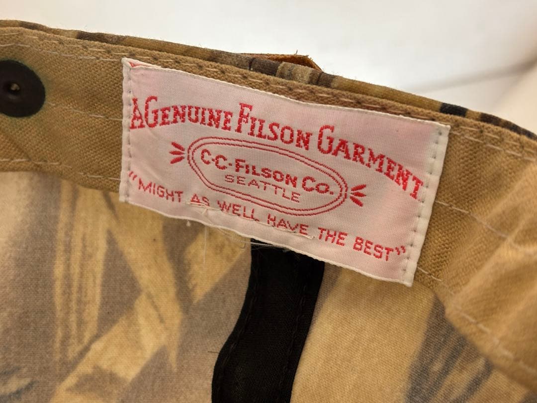 FILSON/帽子/オイルド/キャップ/迷彩/レザー/フィルソン/カモ/米国製